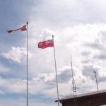 Flags at the airport