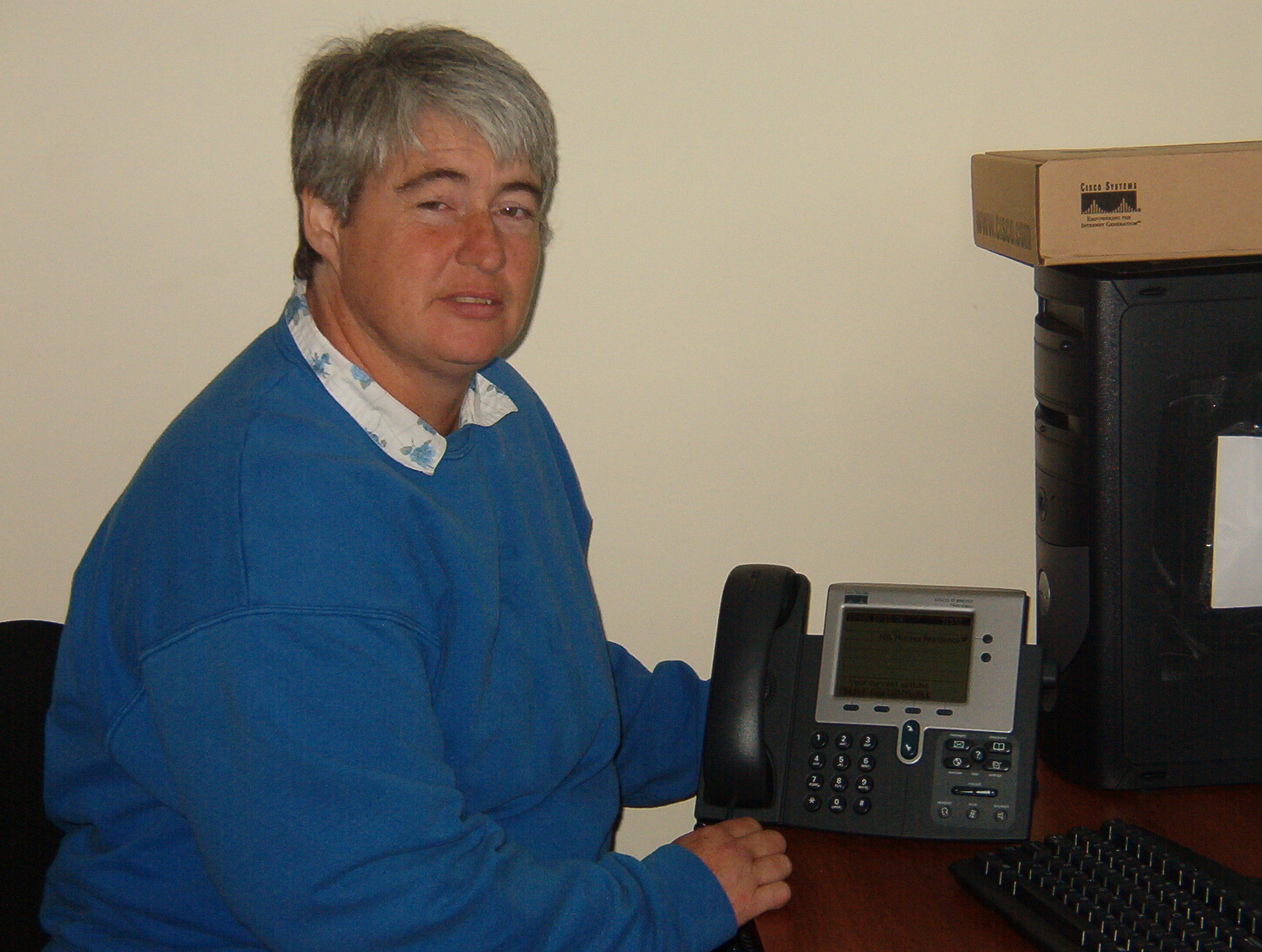 Bonnie, Registered Nurse, who comes to North Spirit Lake, during the week.