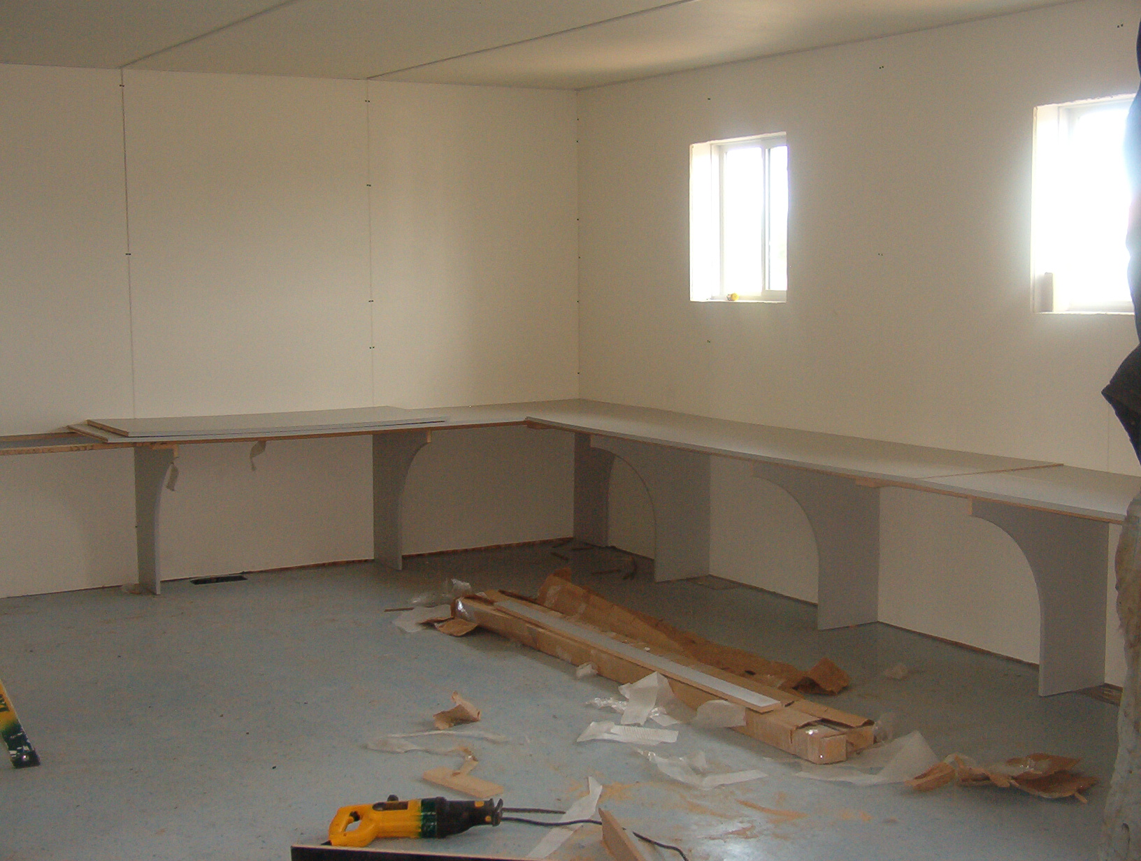 Where the computers will be, once everything is in place.  This is the KiHS side, of the new building being built.