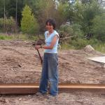 Eileen Keewaykapow.  One of the hard workers involved in moving the Band Office over, which use to be the 
E-Centre.