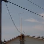 This was placed on the roof of the building to get the signal.