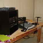 The equipment that is used, so we can hear the local radio station in the community.