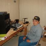 Jackie Sr. Kakegamic, says the prayer for the opening of the radio station.