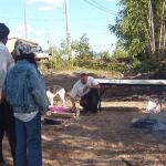 Kennedy Rae, one of the cooks who fried the fish in open fire.