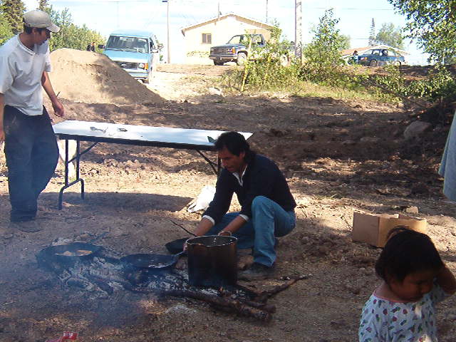 Timmy Kakegamic, another cook who looked after frying the fish.
"Good job, guys!!"