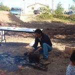 Timmy Kakegamic, another cook who looked after frying the fish.
"Good job, guys!!"
