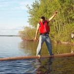 Norman Rae, looks like he was going to do the John Travolta dance.  :-)
