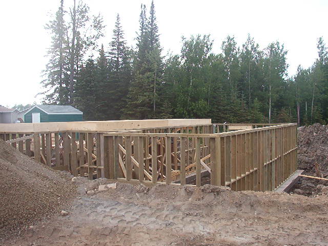 The beginning of the foundation of the Nurse's residence.