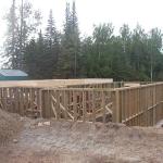 The beginning of the foundation of the Nurse's residence.