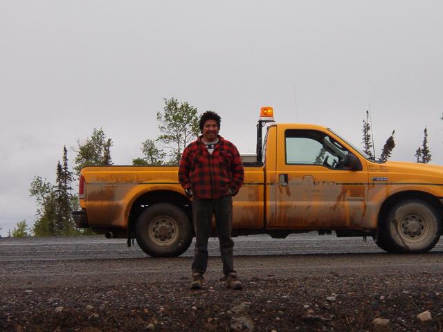 Johnny Keesick, foreman, at the MTO
airport in North Spirit Lake.