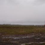 View on the right of the runway, where
brush has been cut.