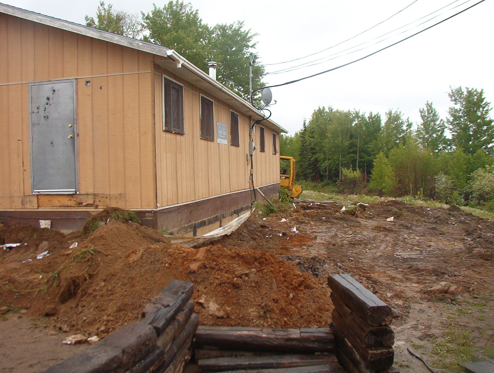 This building use to be the old nursing station, the E-Centre, and will be the future Band Office.