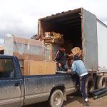 This was probally the fifth or sixth load of moving all the equipment from the E-Centre to the trailer.
