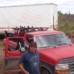 This is the eight load...  the stack of chairs...