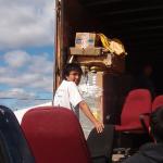 Volunteer who stopped by, and helped out.  Thank you, John Paul Rae.