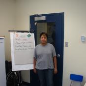 HI MY NAME IS Shirleen kakegamic I"m a Resource Mom for North Spirit Lake.