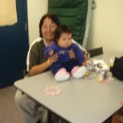 Here is one of the mothers that came Mratha kakegamic and her daughter Nadine Kakegamic.