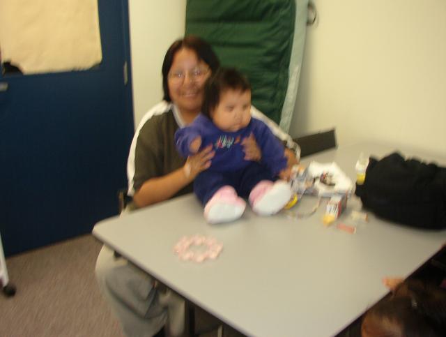 Here is one of the mothers that came Mratha kakegamic and her daughter Nadine Kakegamic.