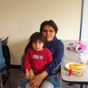 Cindy Rae with daughter Brainna
And Maria on the side,
Enjoying the afternoon snacks and toys
