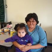 Maria Meekis and daughter Angel 
Mother like daughter aye?