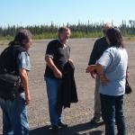 Darlene greeting the group