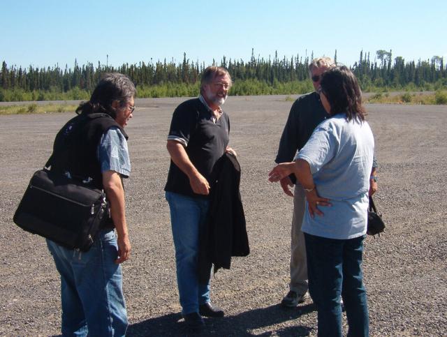 Darlene greeting the group