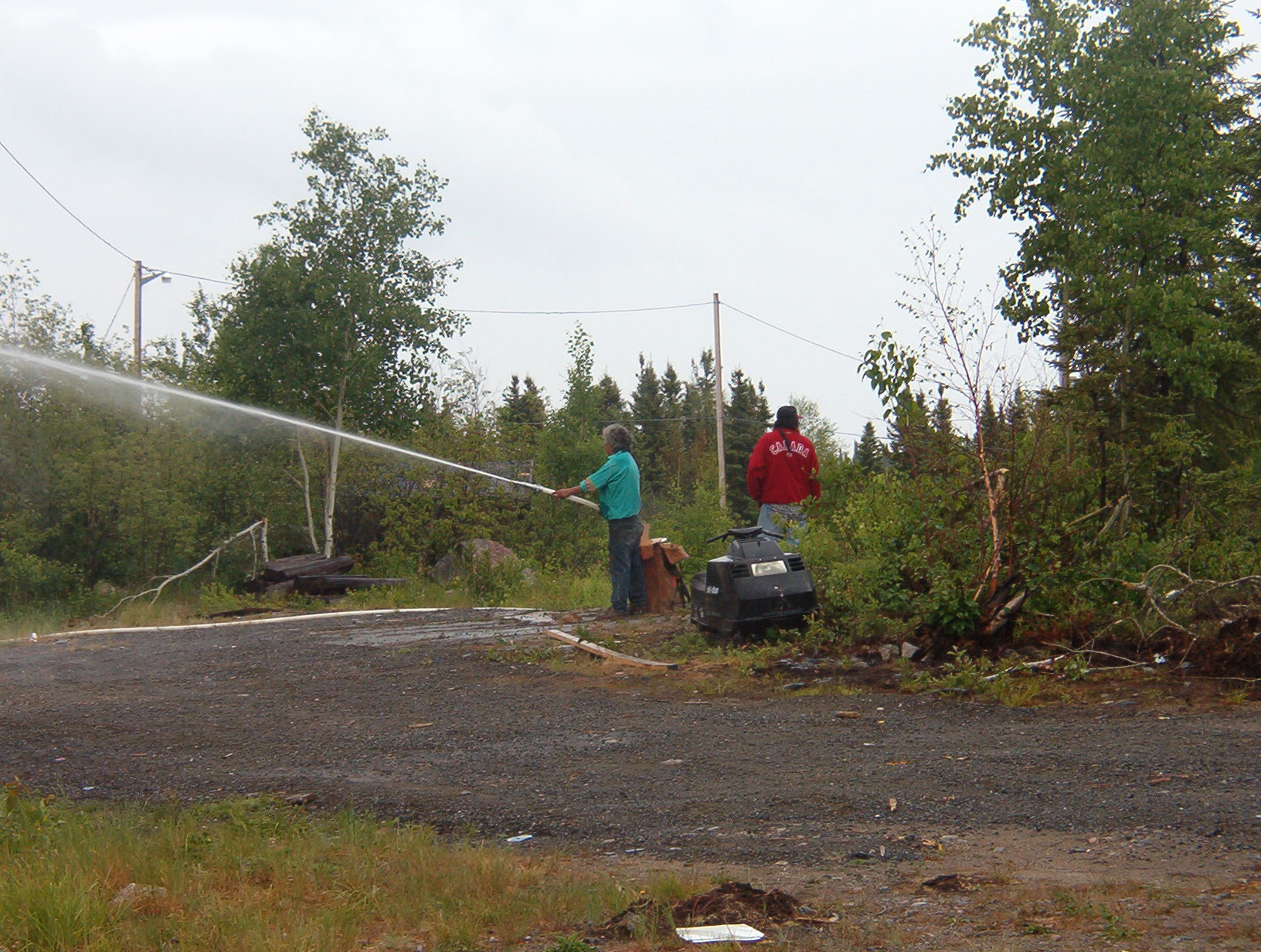 Efforts were made to save the building by community members.