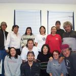 Left to Right - Boyce Meekis, Atius Goodman, Rita Thompson, Darlene Rae, Philomena Meekis, Arnold Thompson, Eddie Sr. Meekis,

