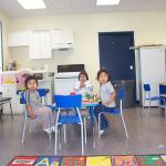 Children having a tea party.