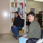 Kathleen Rae, Ivan Iserhuff, and 
Gideon Kakepetum.  