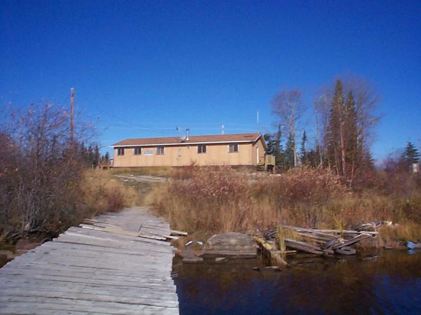 Here's the e-centre at North Spirit Lake.