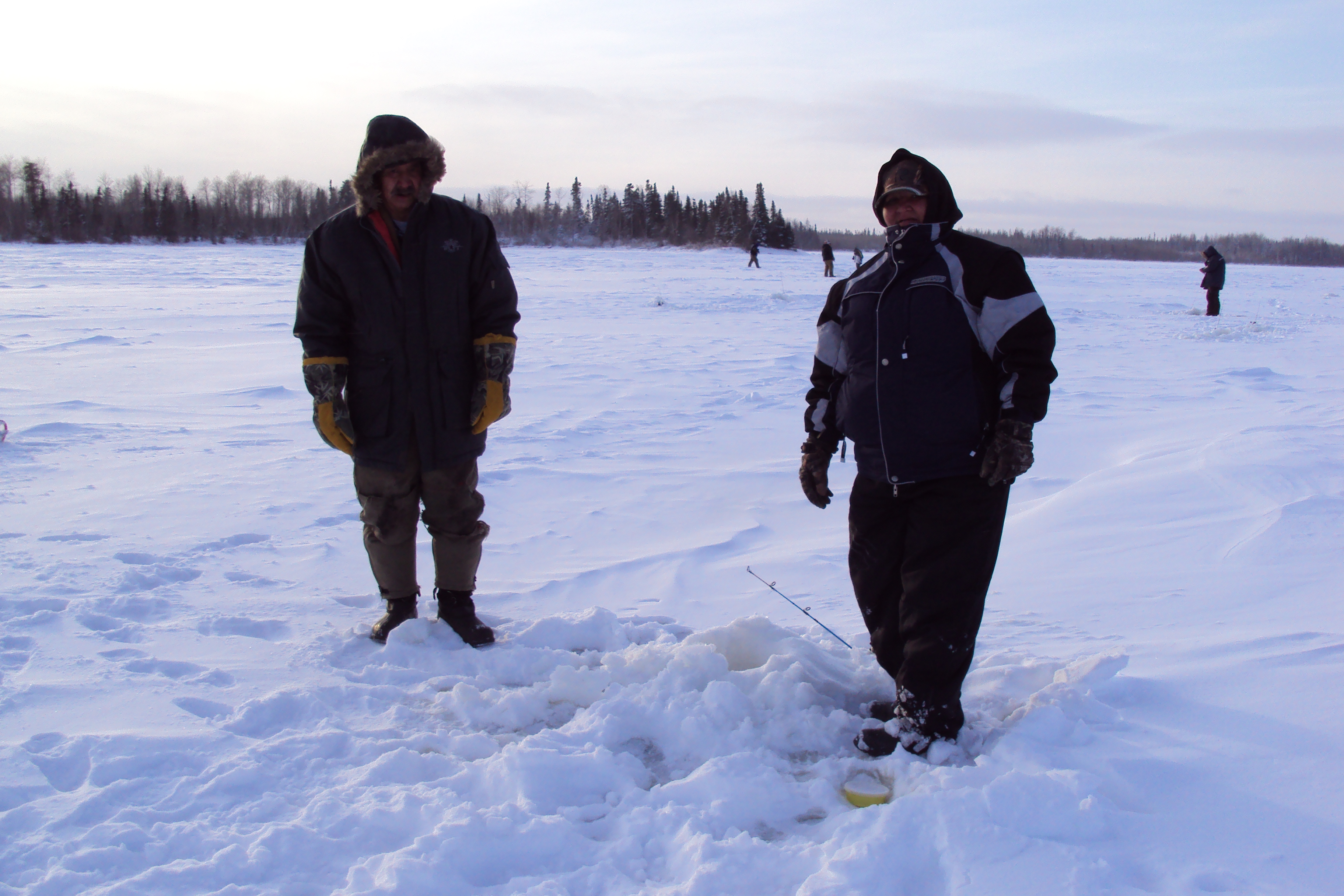 Father and daughter, Cameron Rae and Marilyn Keno.