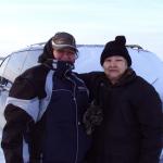 Mother and daughter, Elsie Rae and Marilyn Keno, visiting while waiting for a bite at Duckling Lake. 