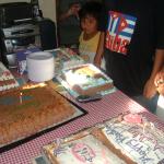 Cake, cake, cake, cake and more cake.