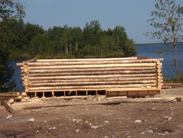 Log cabin being built for Temius Nate.
Temius is running a store, to help out in the community, and helps look after the radio 