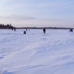 Ice Fishers at Duckling Lake.